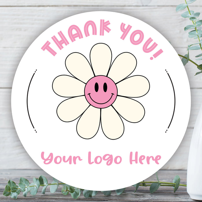 Thank You Daisy Logo Sticker