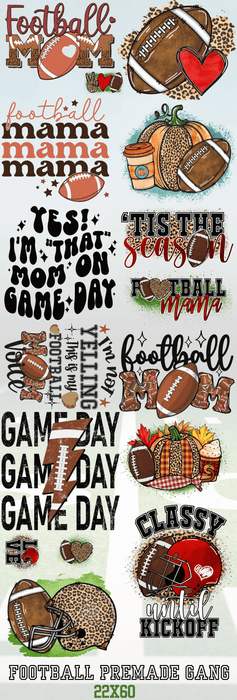 Football Premade Gang Sheet