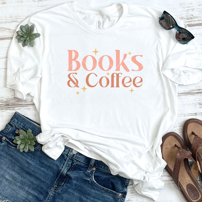 Books & Coffee DTF