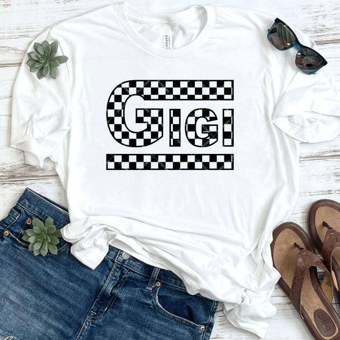 Checkered Gigi DTF