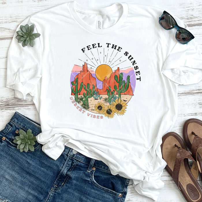 Feel The Sunset Desert Vibes DTF