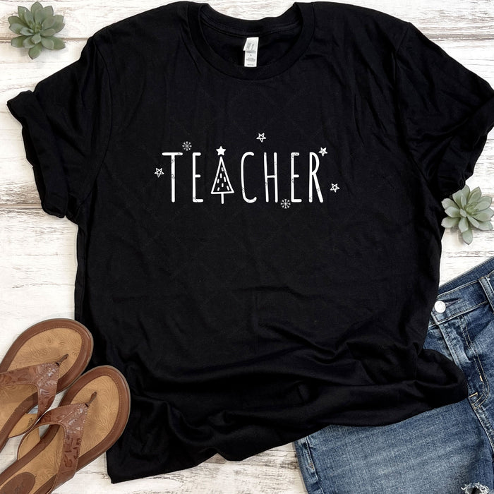 Teacher Christmas DTF