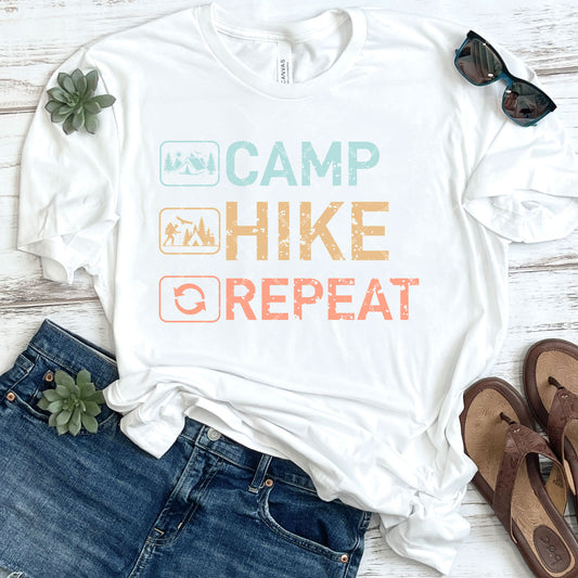 Camp Hike Repeat DTF Transfer