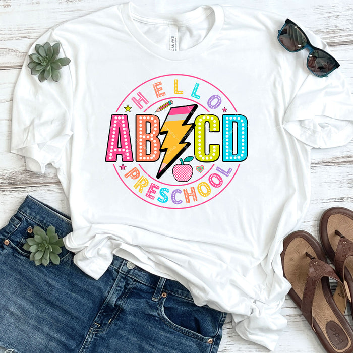 ABCD Hello Preschool DTF Transfer