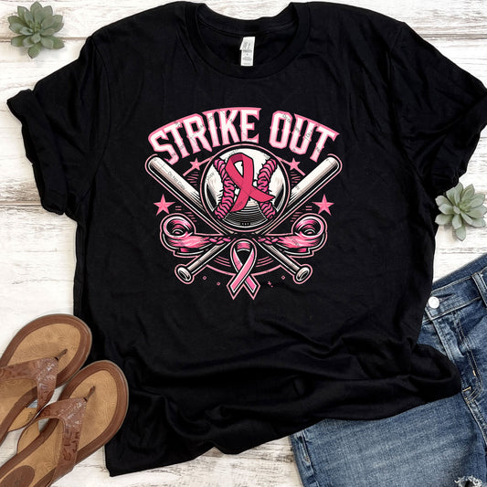 Strike Out Breast Cancer DTF Transfer