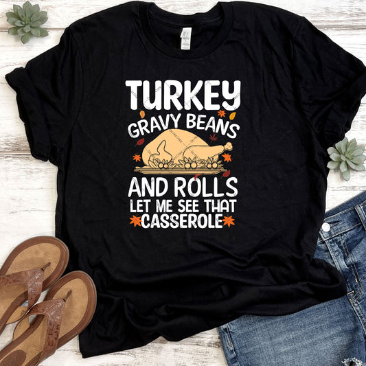 Turkey Gravy Beans And Rolls DTF Transfer