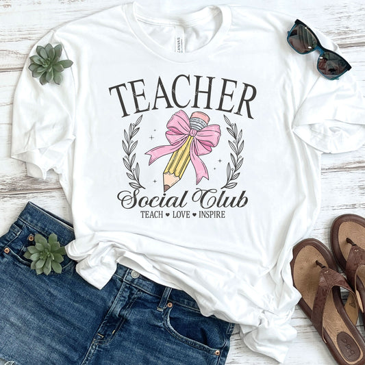 Teacher Social Club DTF Transfer