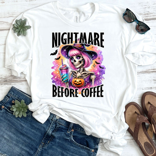 Nightmare Before Coffee DTF Transfer