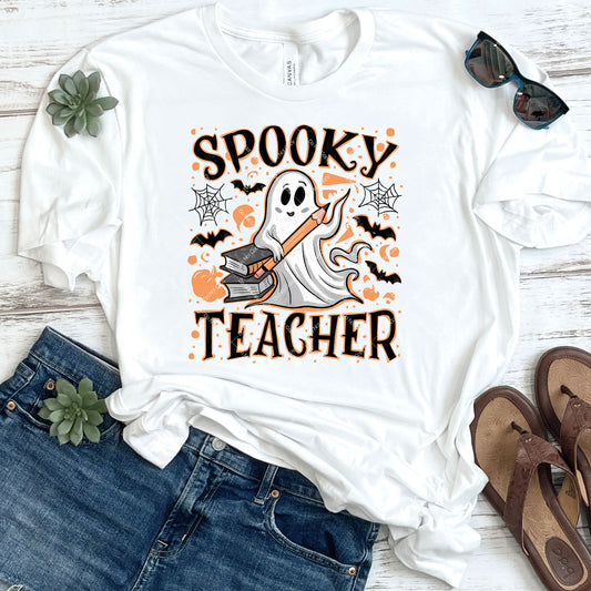 Spooky Teacher Ghost DTF Transfer