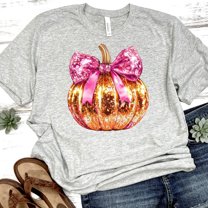 Halloween Glitter Pumpkin DTF Transfer