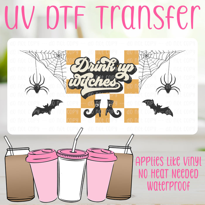 Drink Up Witches UV DTF Can Wrap