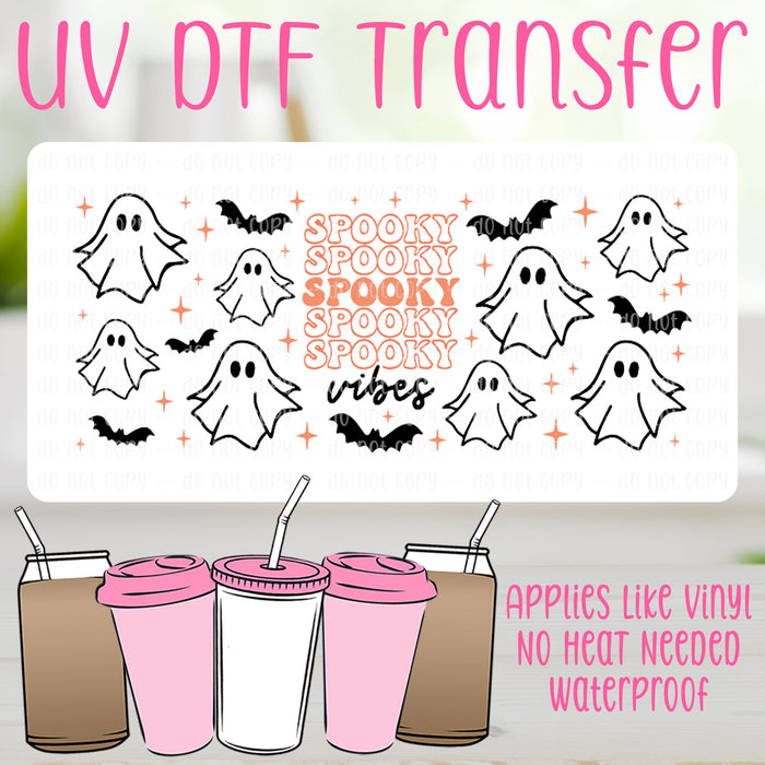 Spooky Vibes UV DTF Can Wrap