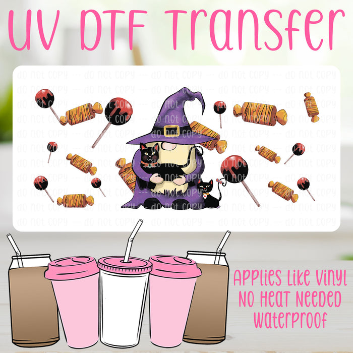 Halloween Gnome UV DTF Can Wrap