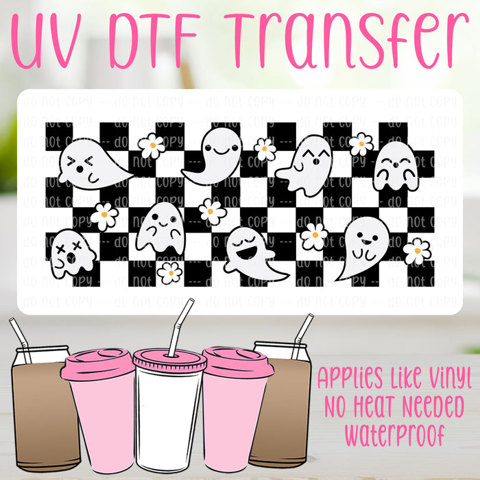 Ghosts & Daisies UV DTF Can Wrap