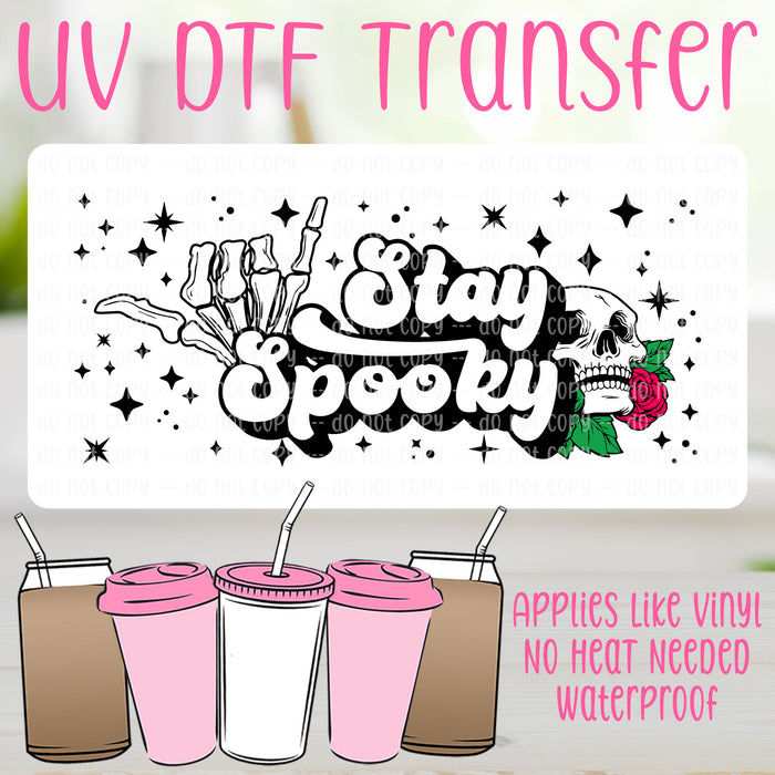 Stay Spooky UV DTF Can Wrap