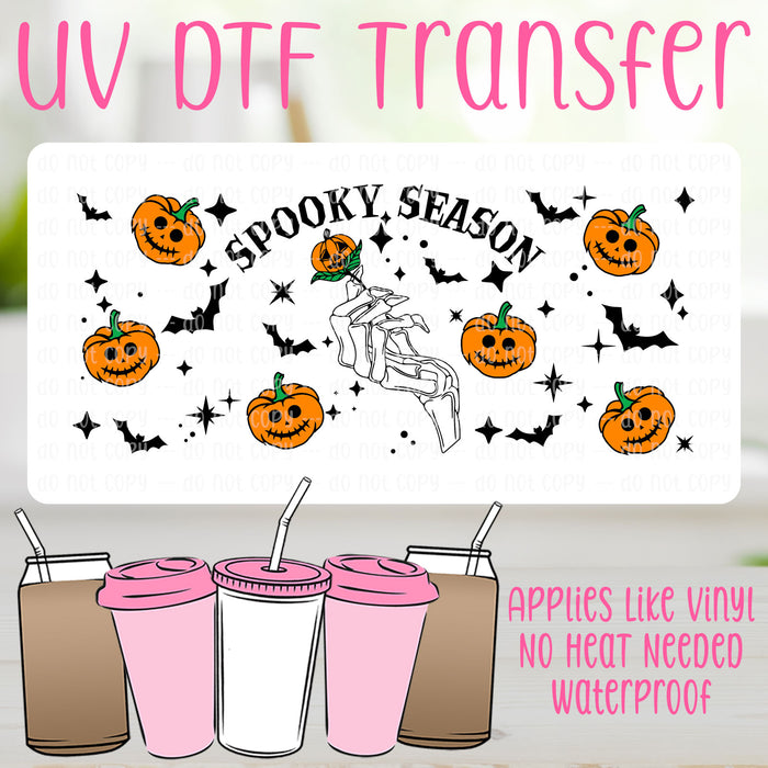 Spooky Season UV DTF Can Wrap