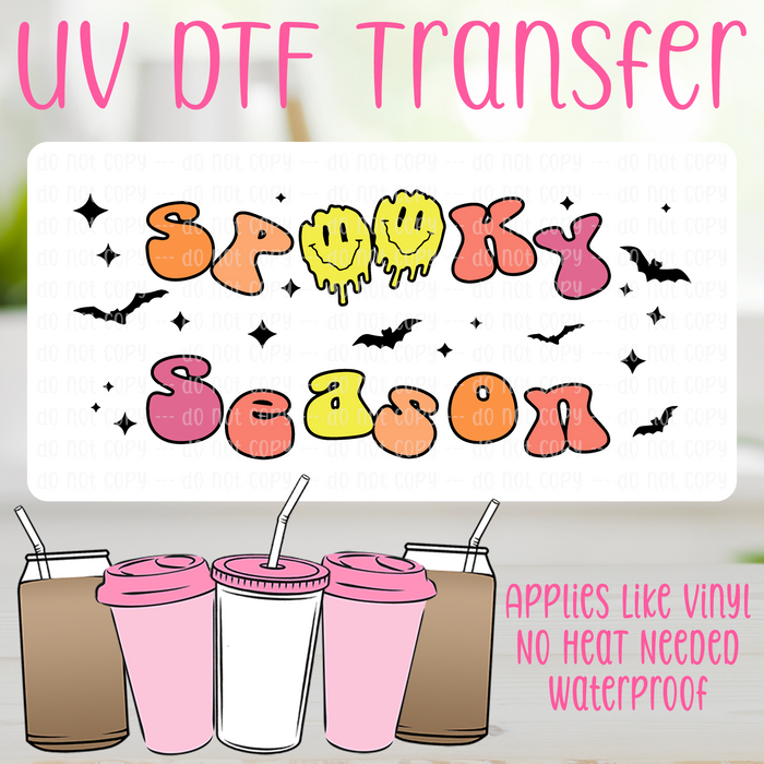 Spooky Season UV DTF Can Wrap