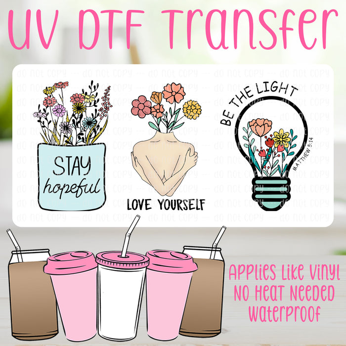 Love Yourself UV DTF Can Wrap