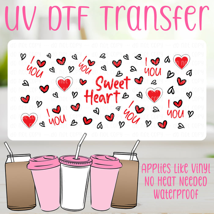 Sweet Heart UV DTF Can Wrap