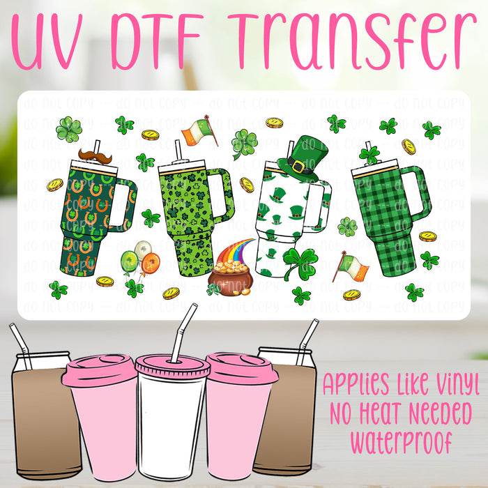 St. Patrick's Day Cup UV DTF Can Wrap