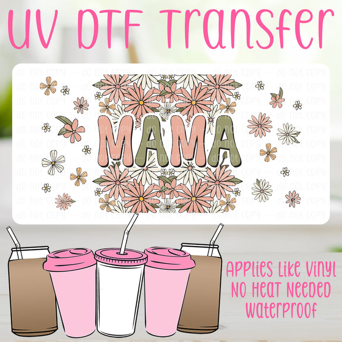 Boho Mama UV DTF Can Wrap