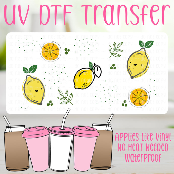 Lemons UV DTF Can Wrap