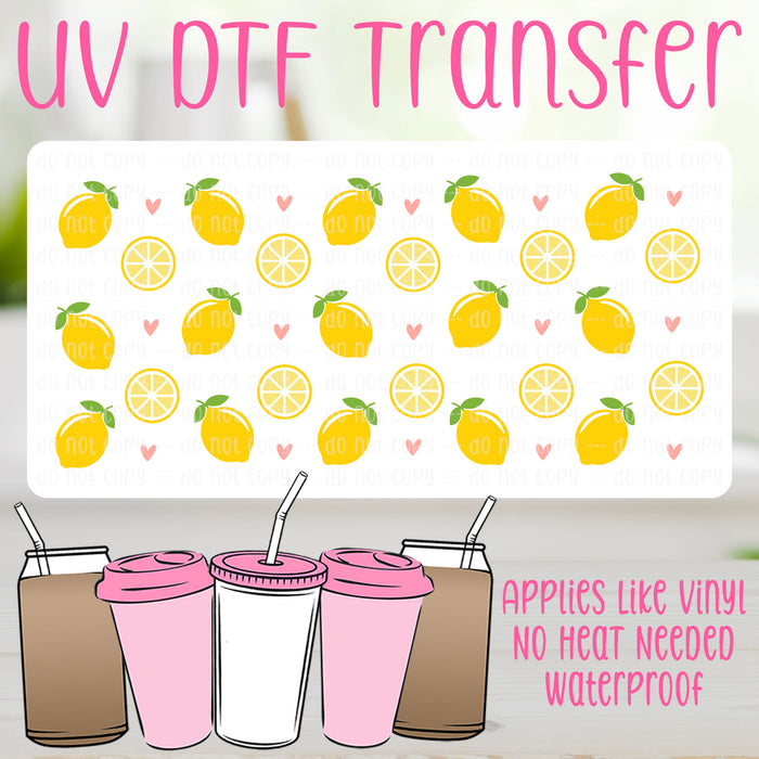 Lemons UV DTF Can Wrap