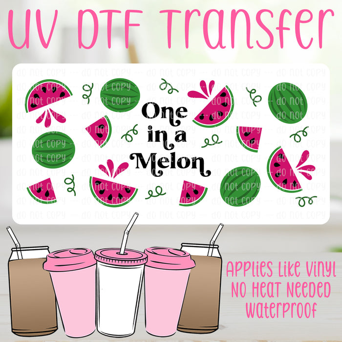 One in a Melon UV DTF Can Wrap