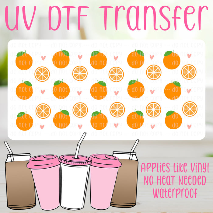 Oranges UV DTF Can Wrap