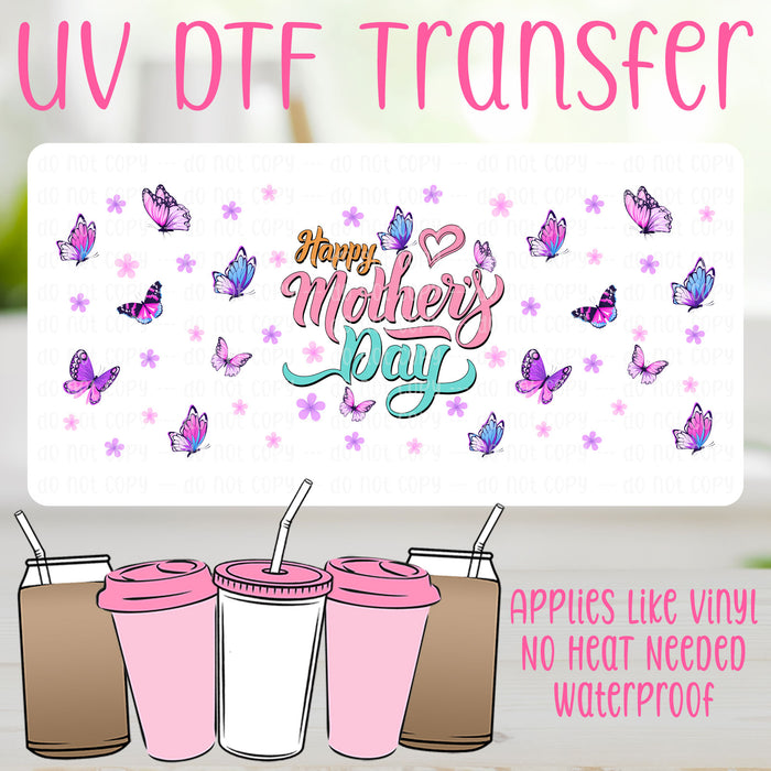 Happy Mother's Day UV DTF Can Wrap