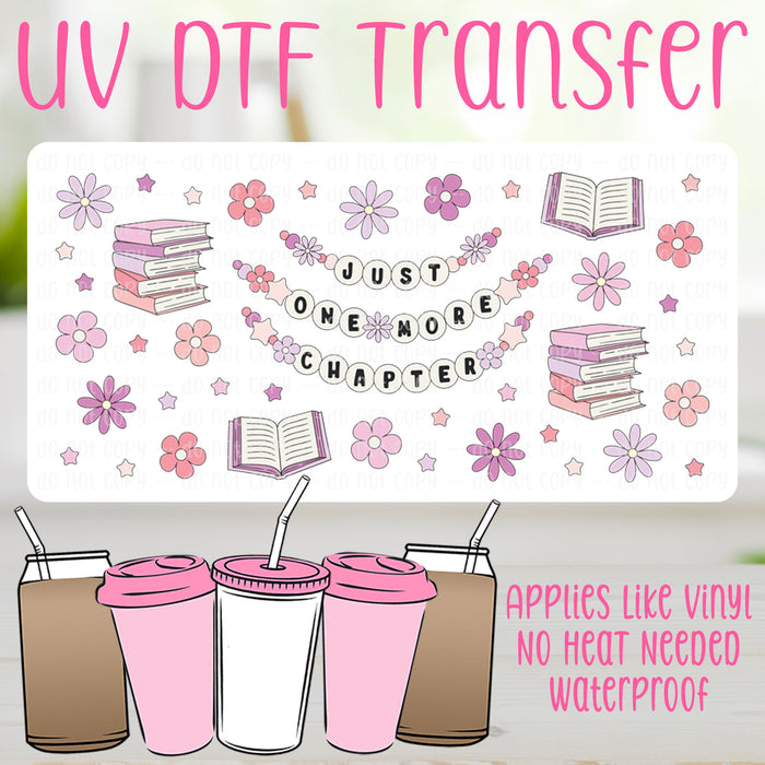 Just One More Chapter Friendship Bracelet UV DTF Can Wrap