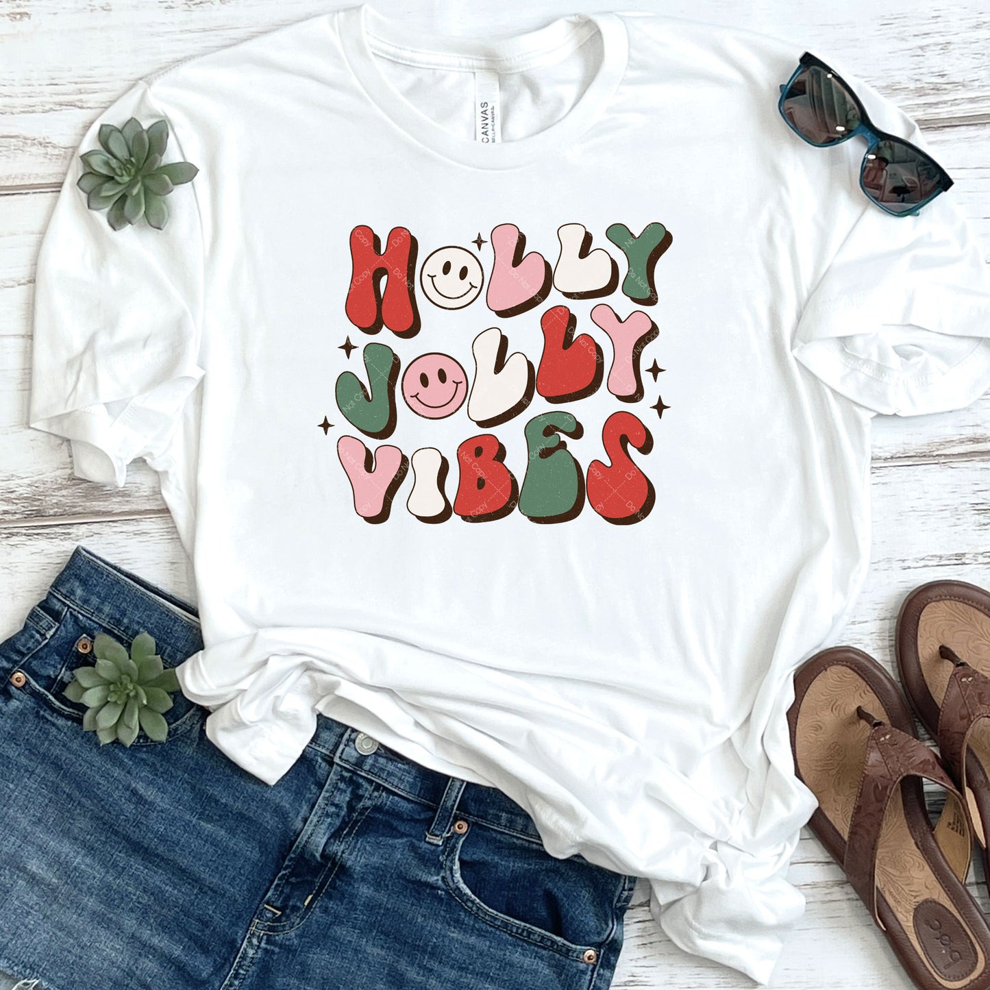 Holly Jolly Vibes DTF