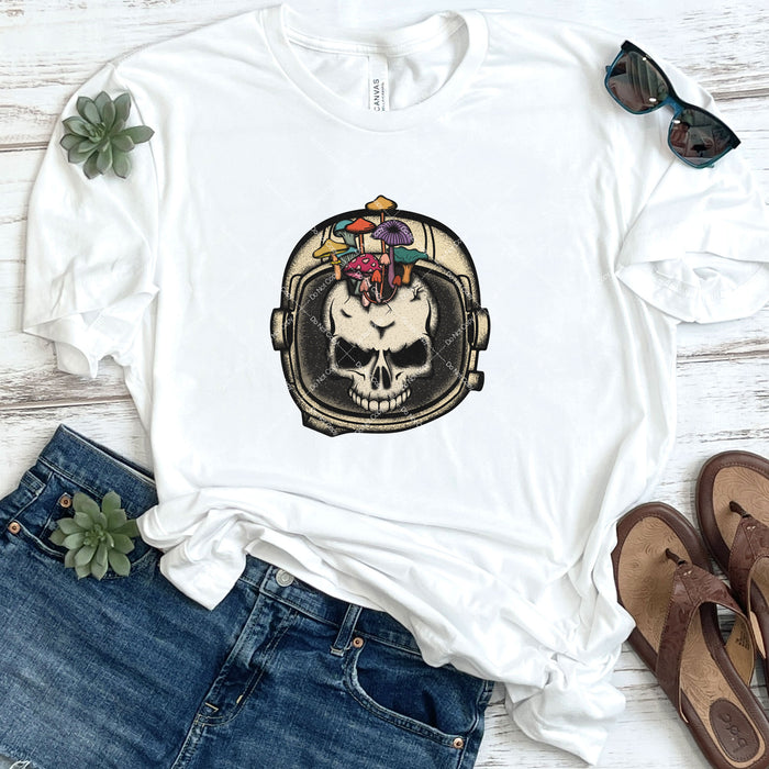 Trippy Spaceman Skull DTF