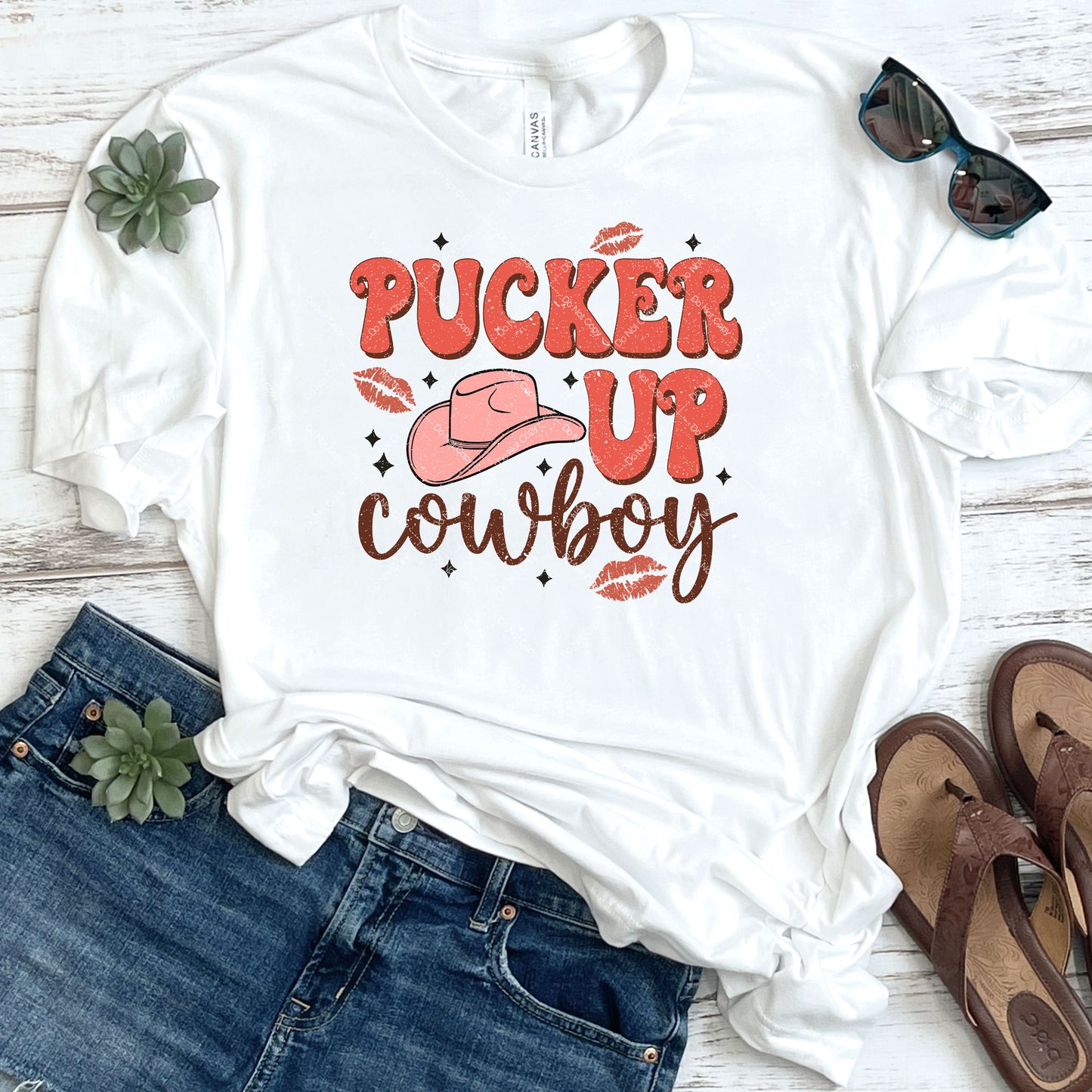 Pucker Up Cowboy DTF