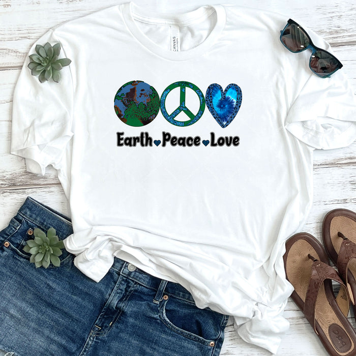 Earth Peace Love DTF