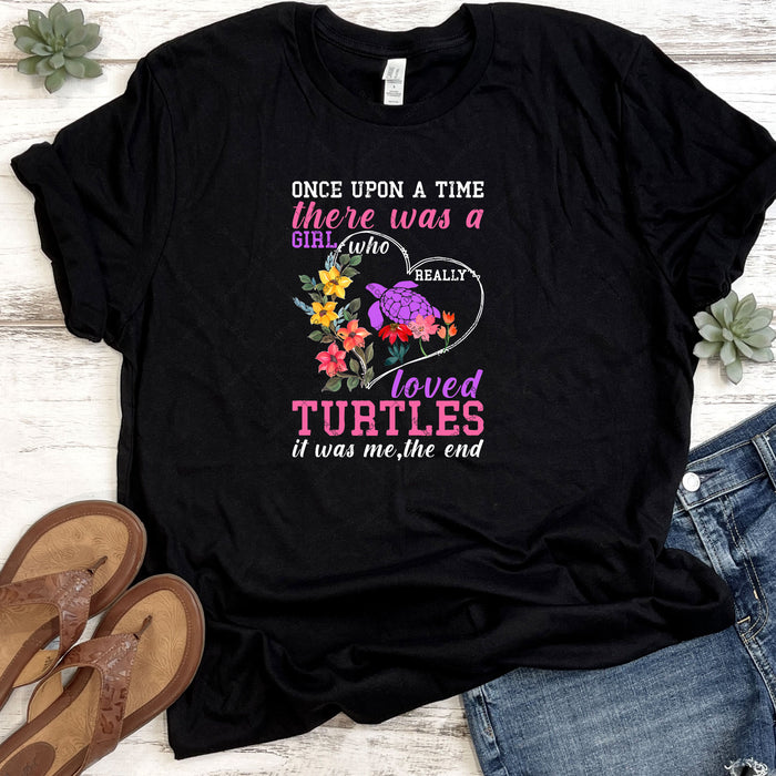 There Was A Girl Who Really Loved Turtles DTF