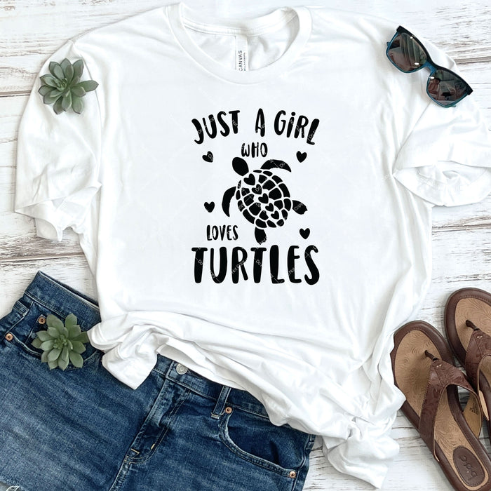 Just A Girl Who Loves Turtles DTF